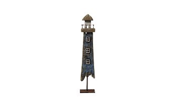 Holz-Leuchtturm Shabby